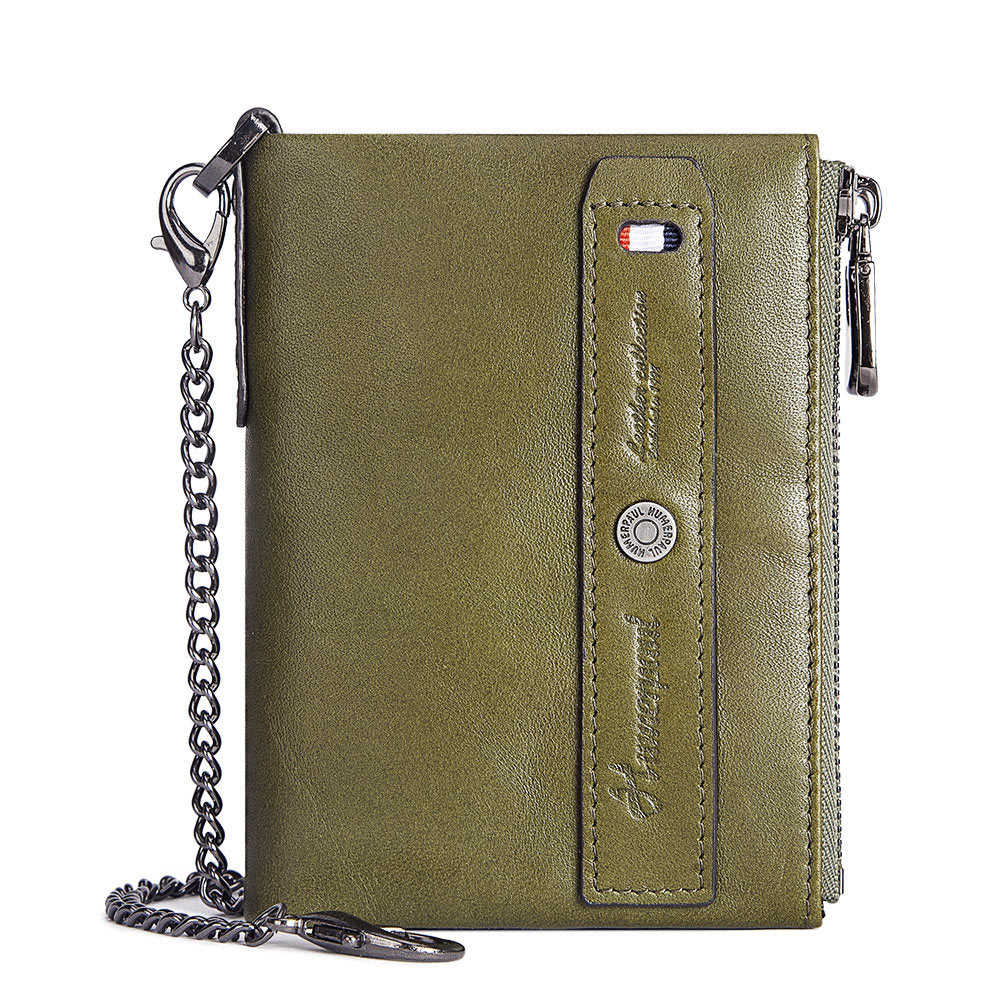 Portefeuille homme cuir de vachette RFID – photo 7 – Frippin'Dealz