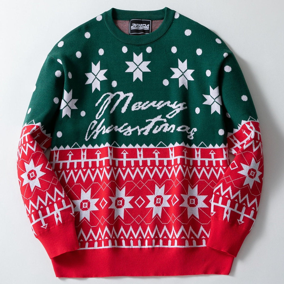Pull de Noël jacquard Merry Christmas mixte – photo 2 – Frippin'Dealz