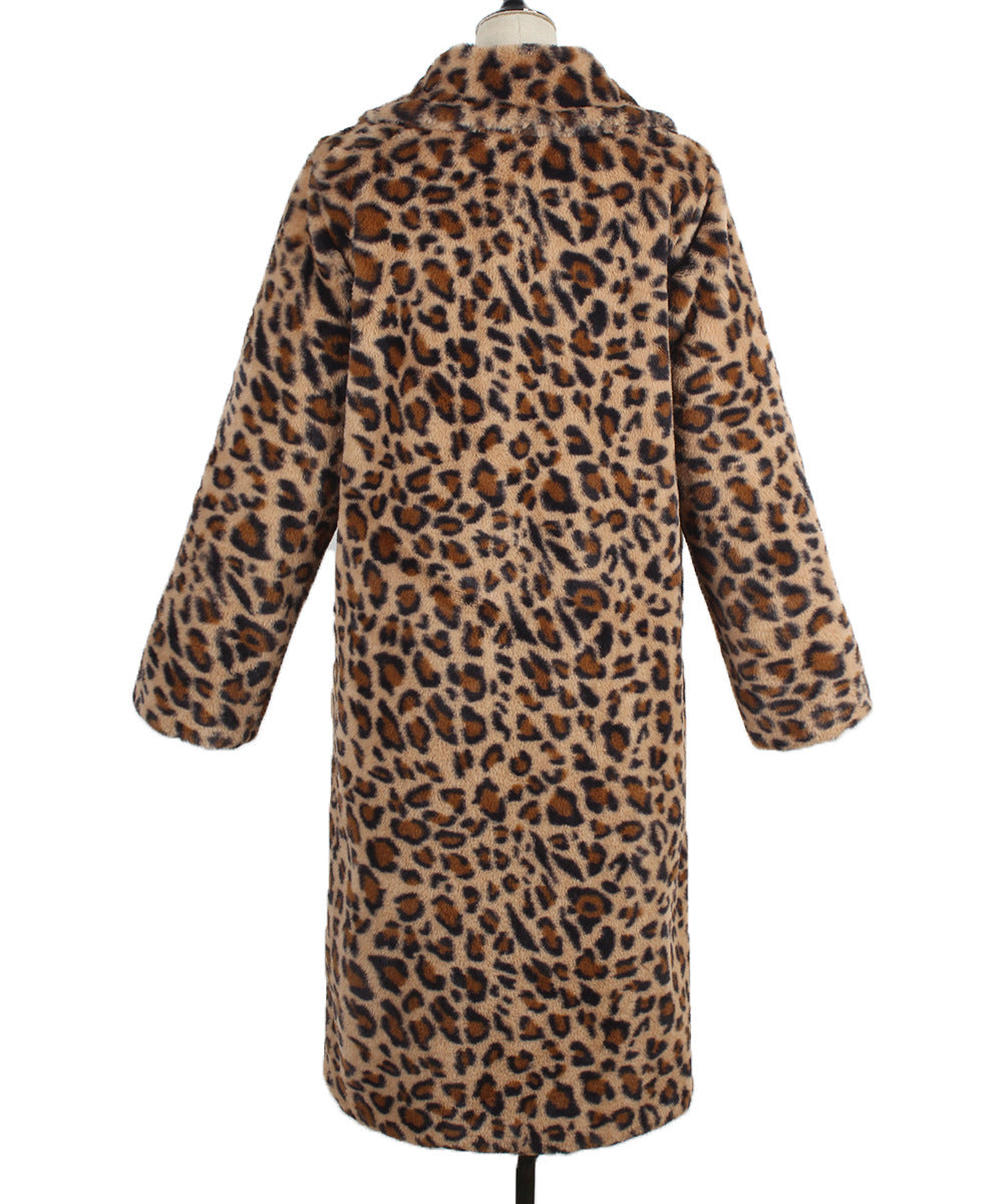 Manteau long fausse fourrure léopard – photo 7 – Frippin'Dealz