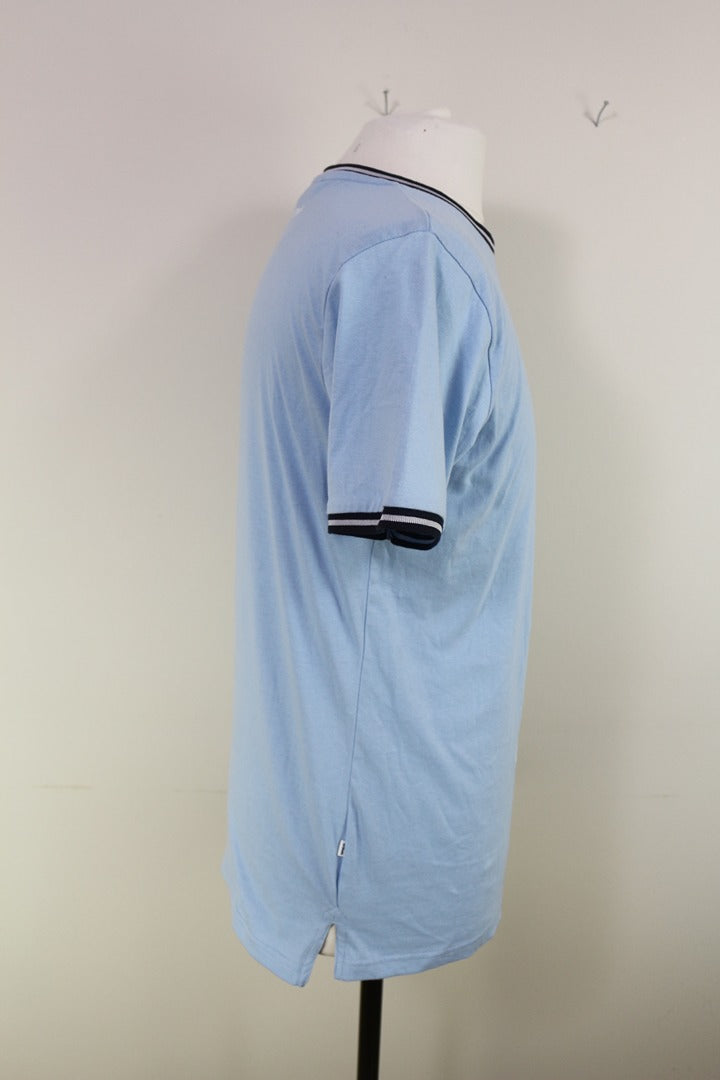 T-shirt homme Le Shark bleu clair imprimé requin taille M 6