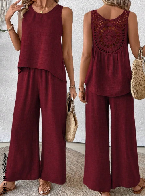 Ensemble débardeur et pantalon large – photo 5 – Frippin'Dealz