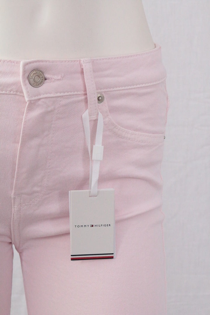 Bermuda femme Tommy Hilfiger rose clair neuf slim 26 6