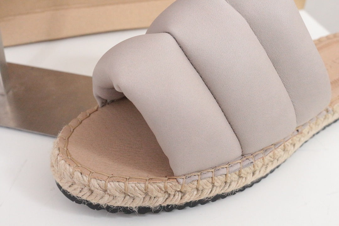 Mules plates Last Studio en cuir beige taupe 41 neuves 3