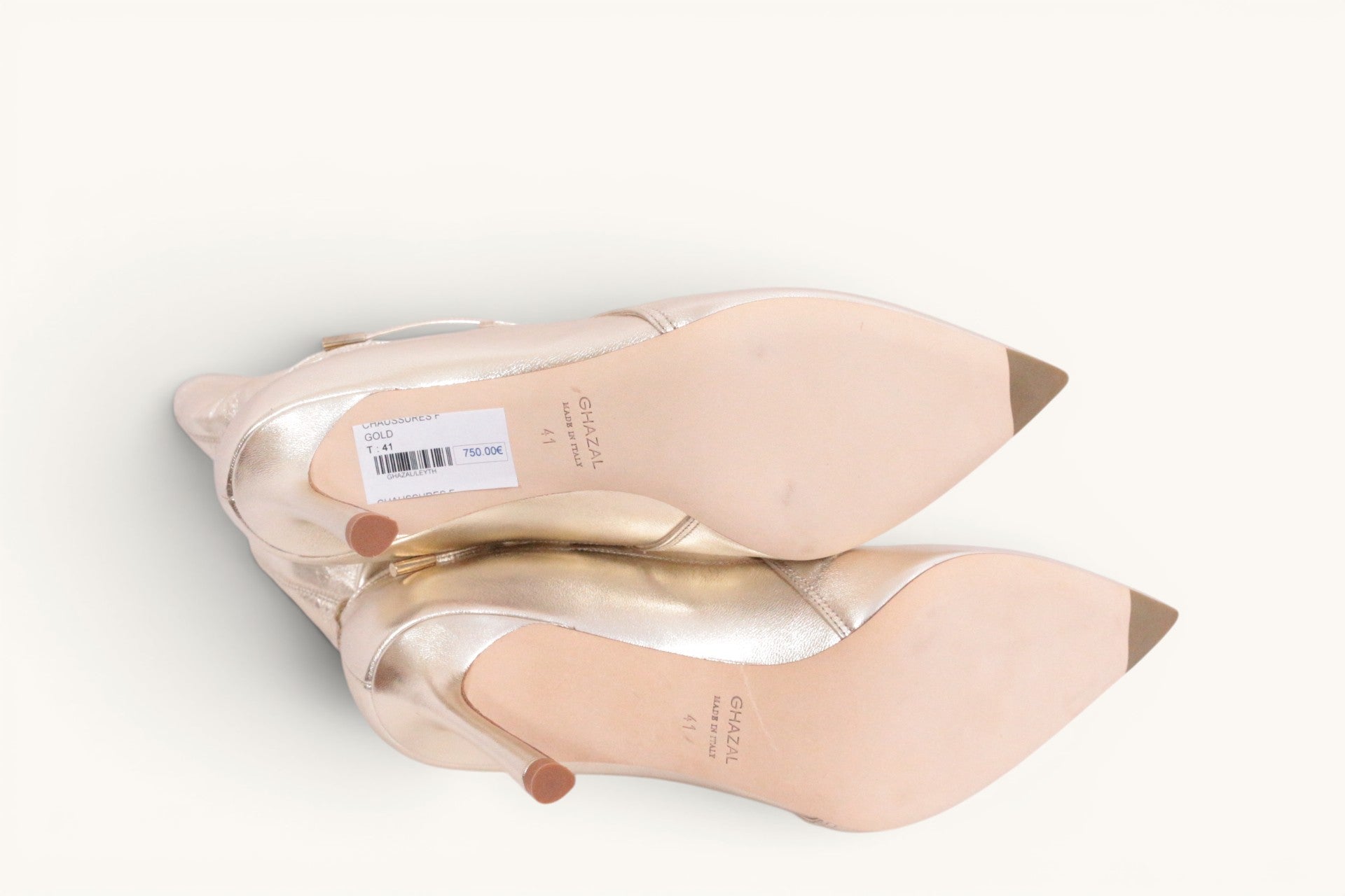 Bottines Ghazal Paris cuir marron souple avec liens à nouer - Neuves 15