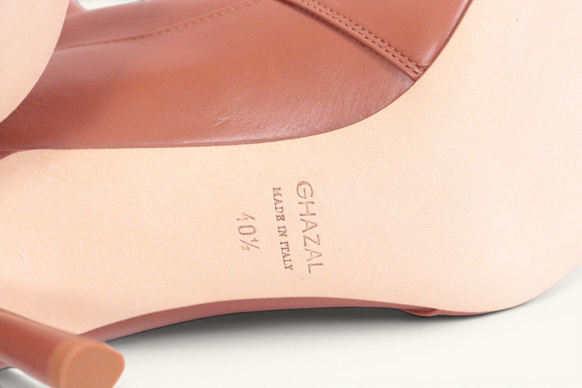 Bottines Ghazal Paris cuir marron souple avec liens à nouer - Neuves 29