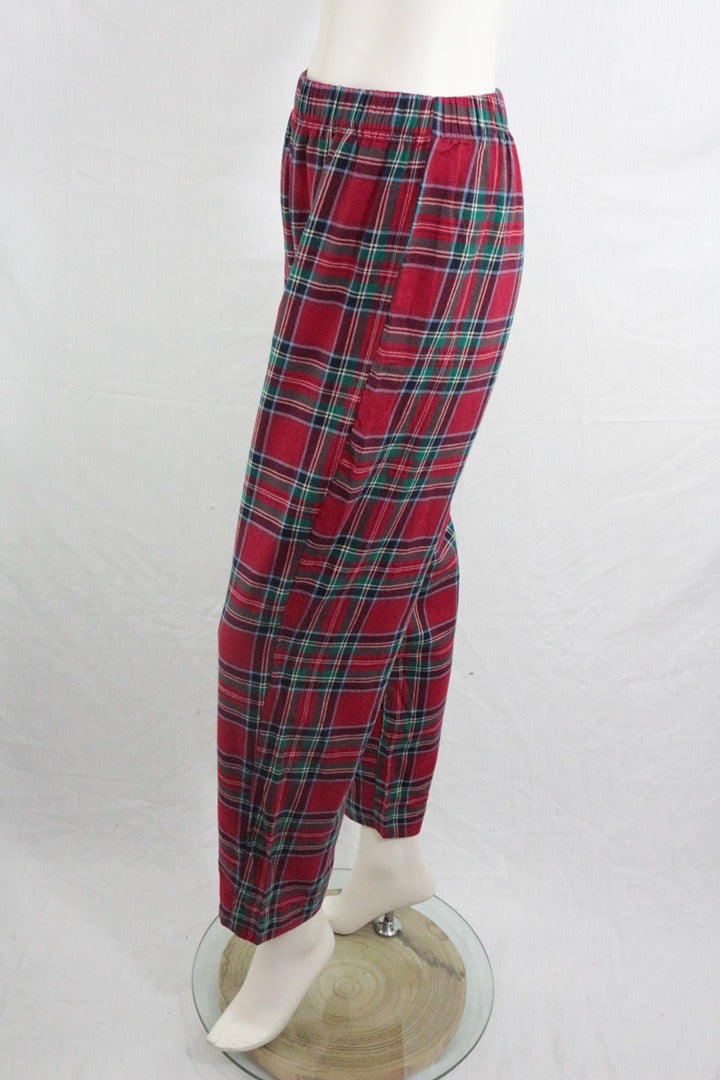 Pantalon pyjama Oysho tartan rouge écossais S neuf avec étiquette 8