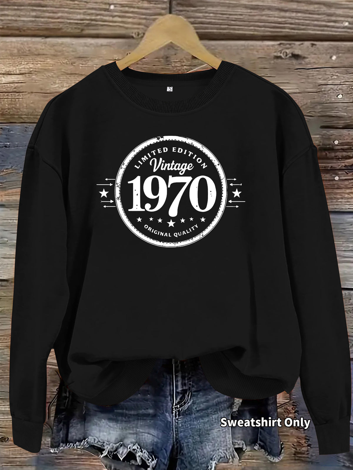 Sweat-shirt ample à col rond, imprimé par transfert thermique, manches lanternes, pour femme, 7 coloris 10