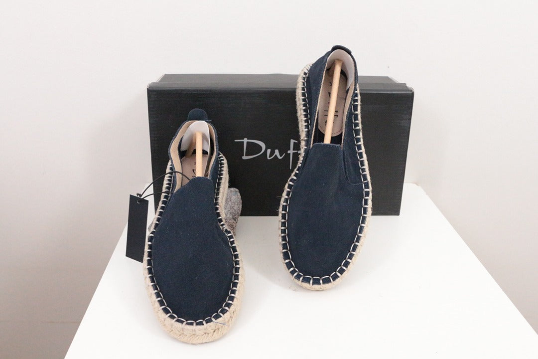 Espadrilles Duffy en daim bleu marine taille 37 neuves 13