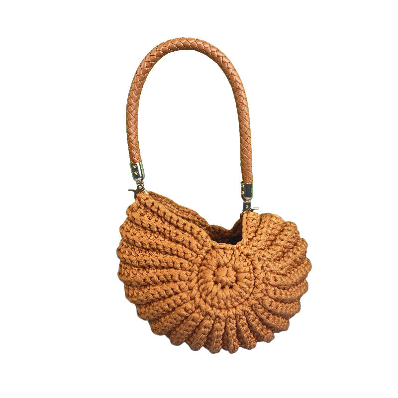 Sac coquillage au crochet fait main femme – photo 1 – Frippin'Dealz
