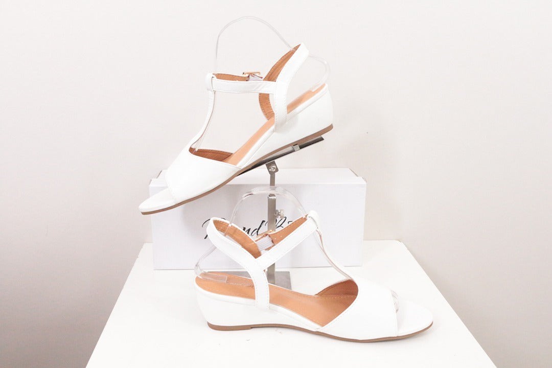 Sandales compensées blanches R and Be taille 41 | Frippin'Dealz – photo 7