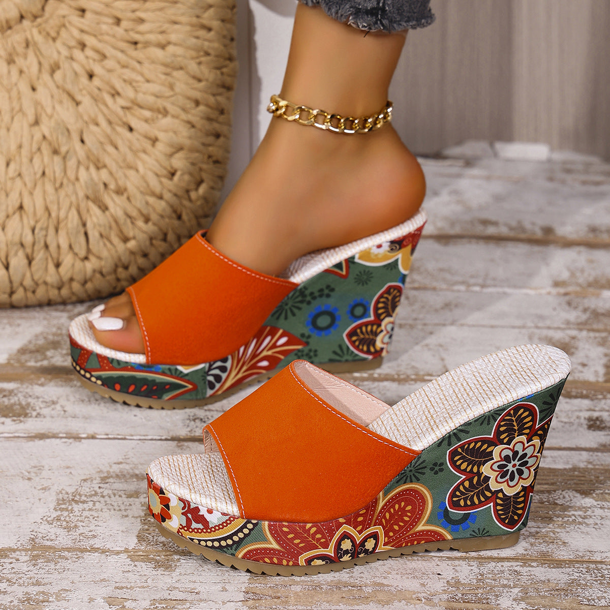 Sandales compensées à brides – photo 2 – Frippin'Dealz