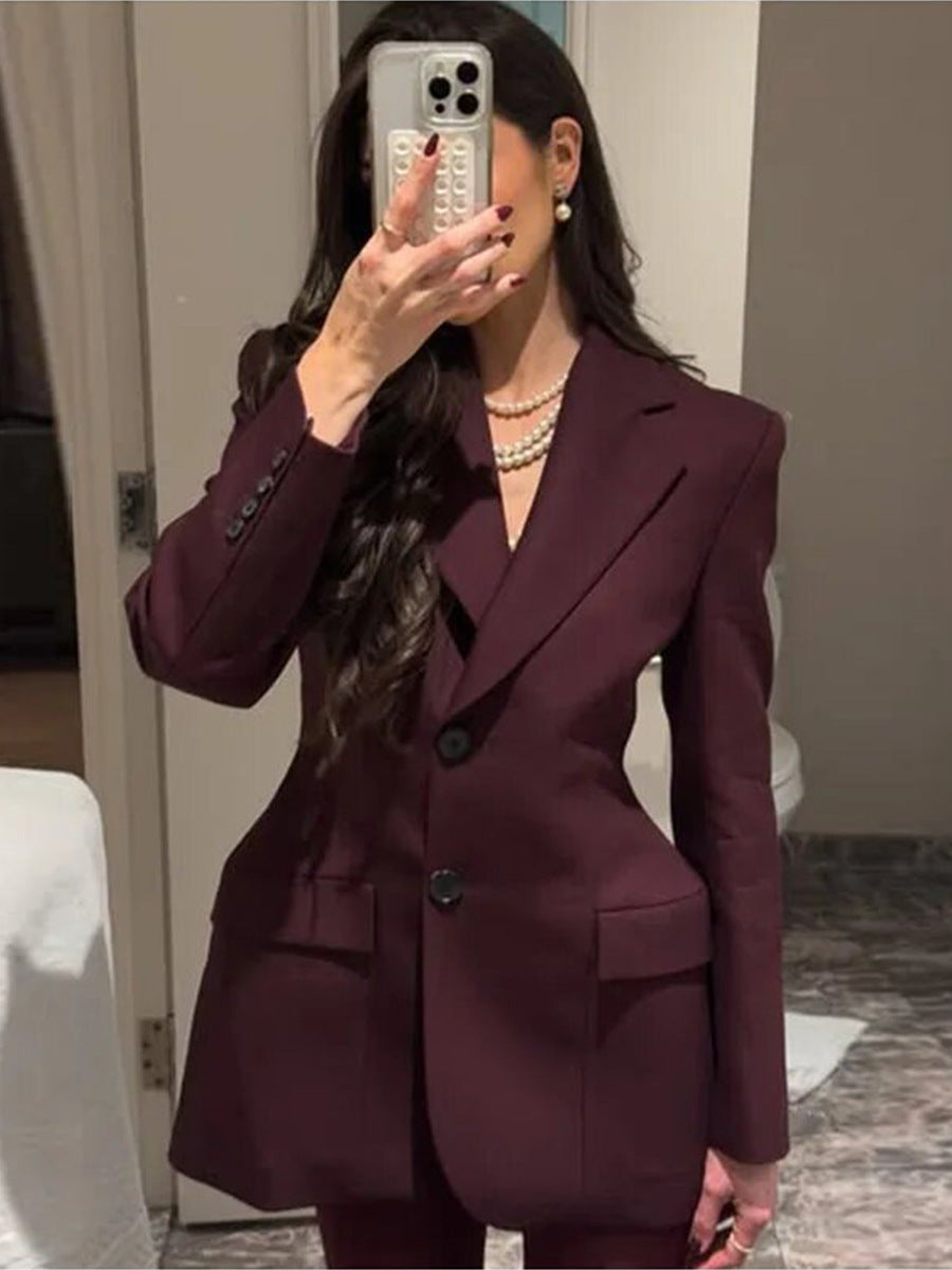 Blazer femme cintré col V – photo 51 – Frippin'Dealz