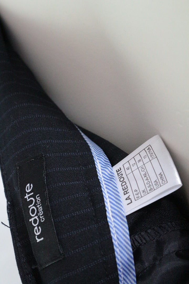 Tailleur femme La Redoute Création bleu marine rayures 38 old money 15