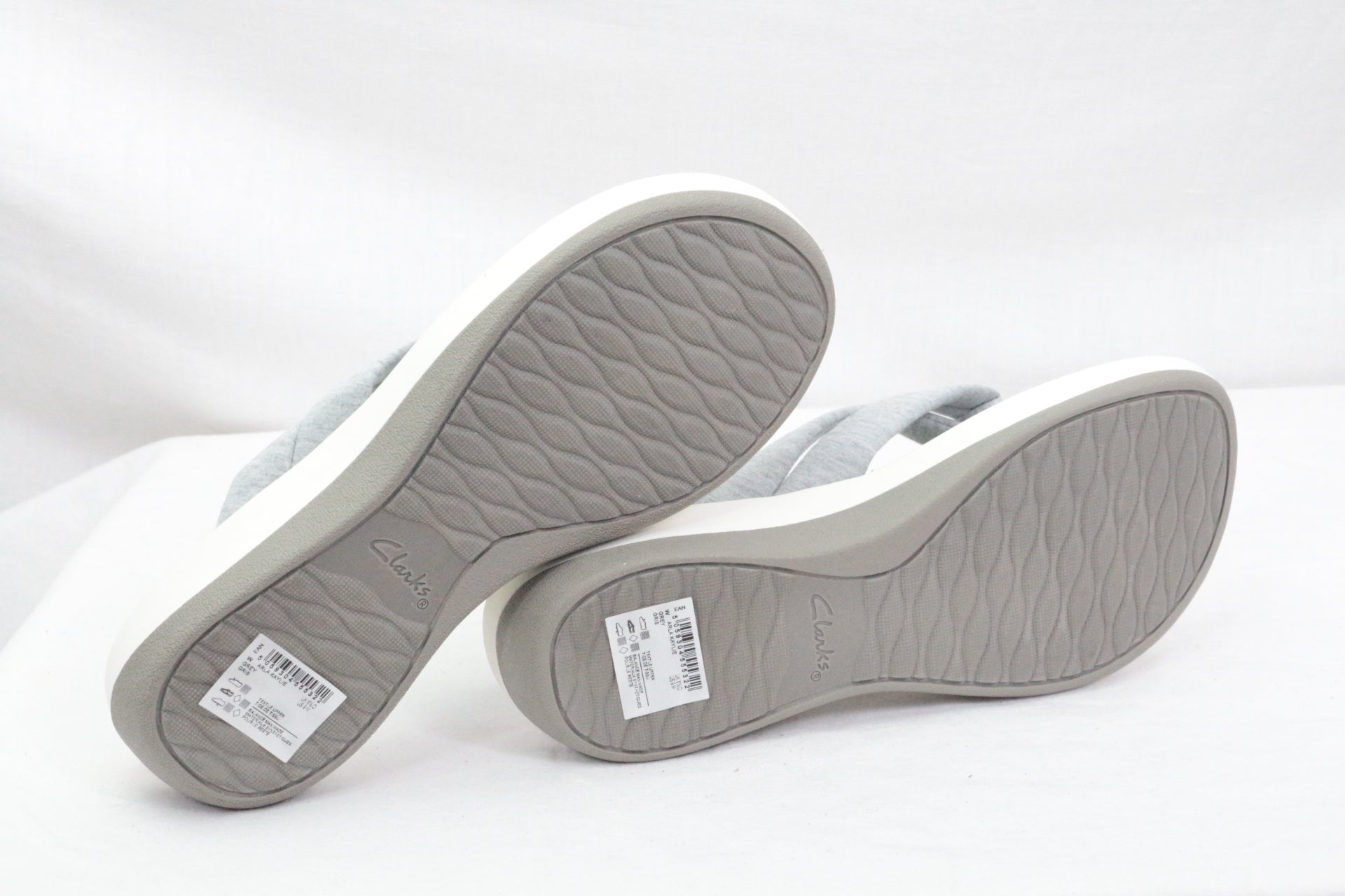 Clarks Sandales à plateformes Textile Gris   Neuf 7