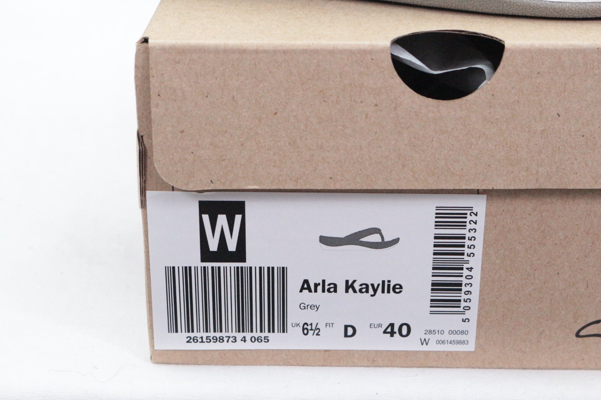 Clarks Sandales à plateformes Textile Gris   Neuf 9