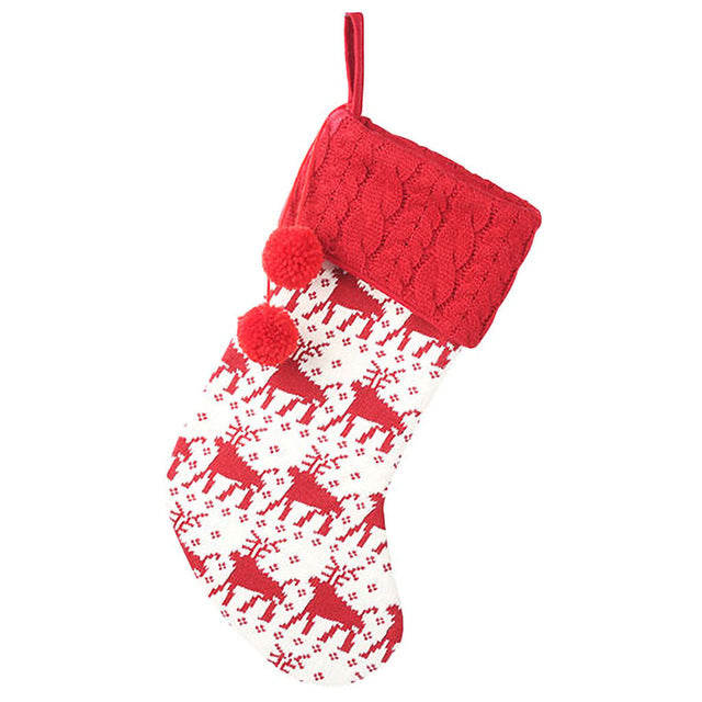 Chaussette de Noël tricotée – photo 7 – Frippin'Dealz