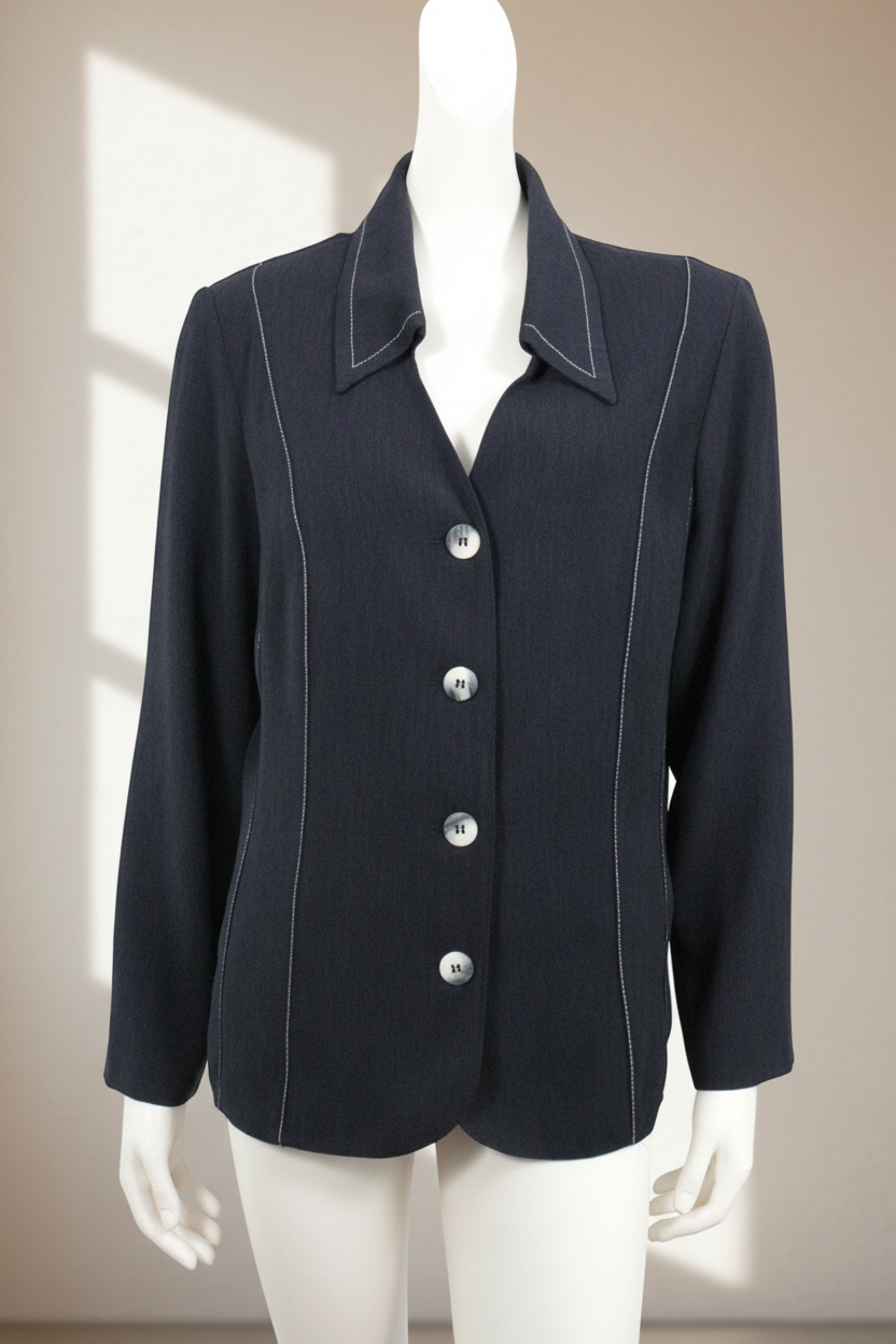 Diane Laury Veste Polyester Bleu marine XXL  Très bon état