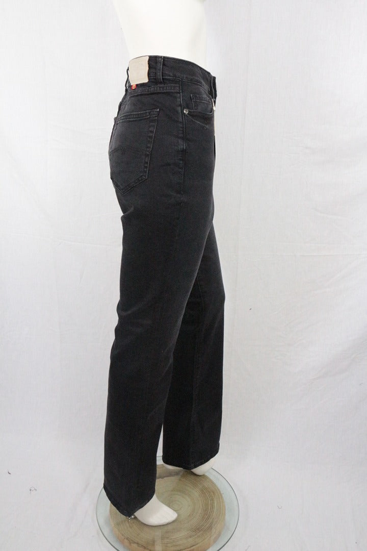 Jean évasé noir Cimarron taille haute 34 - Neuf avec étiquette vintage 90s 5