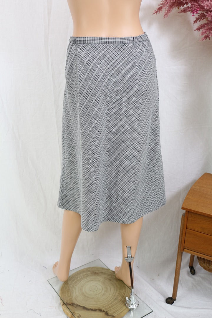Jupe midi Weyburn gris chiné carreaux taille 44 4