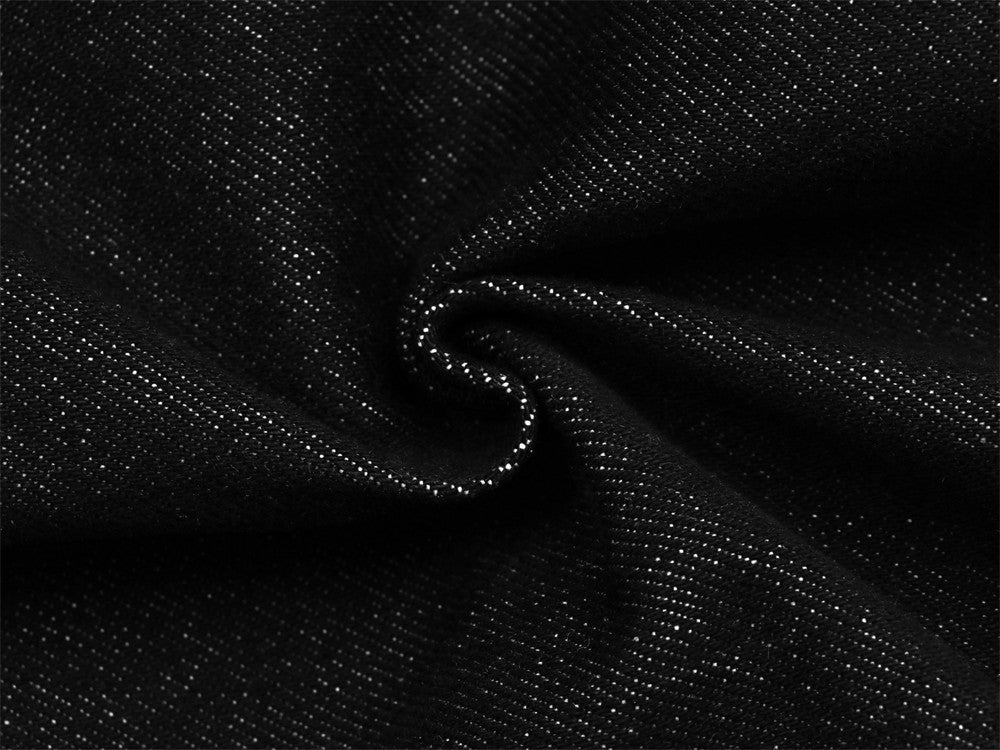 Pantalon carotte en denim brut déstructuré pour homme, empiècements en biais et coutures contrastées 16