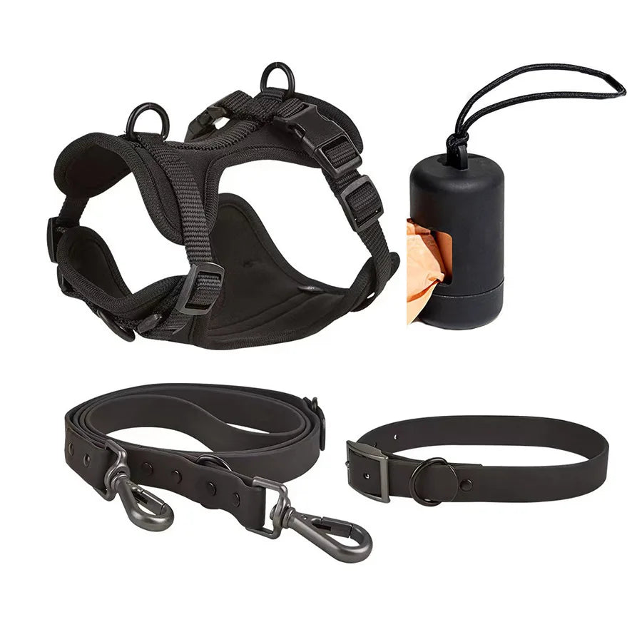 Set harnais, laisse et collier imperméables pour chien – photo 3 – Frippin'Dealz