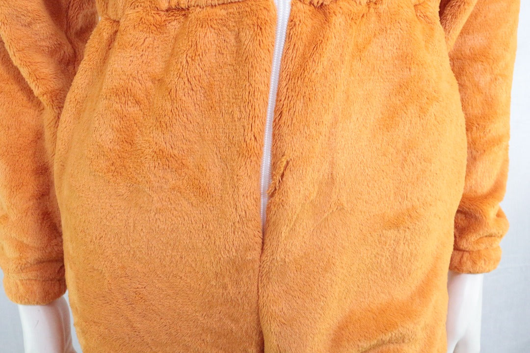 Combinaison pyjama corgi orange velours peluche Xs Y2k 12