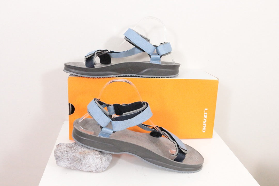 Sandales de randonnée femme Lizard Super Hike cuir bleu ciel 41 5