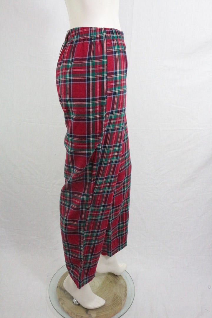Pantalon pyjama Oysho tartan rouge écossais S neuf avec étiquette 4