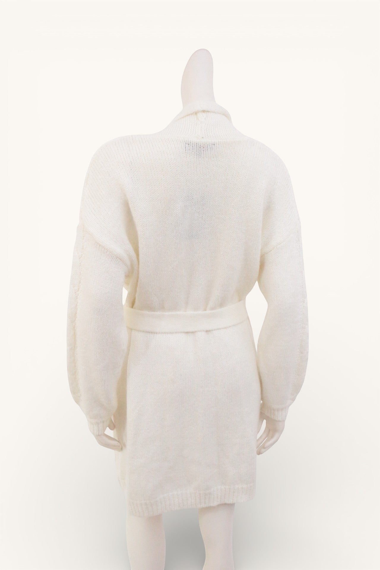 Lolaliza Gilet long Acrylique, Polyester, Polyamide Crème L  Neuf 9