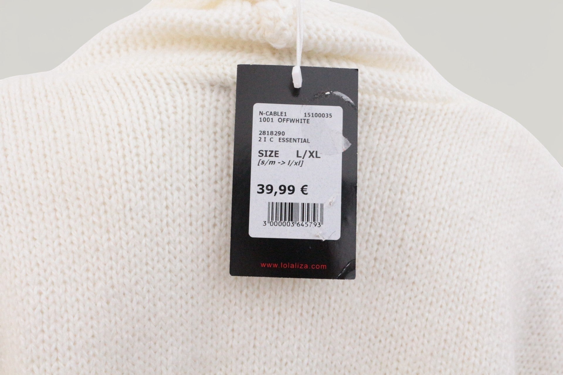 Lolaliza Gilet long Acrylique, Polyester, Polyamide Crème L  Neuf 11