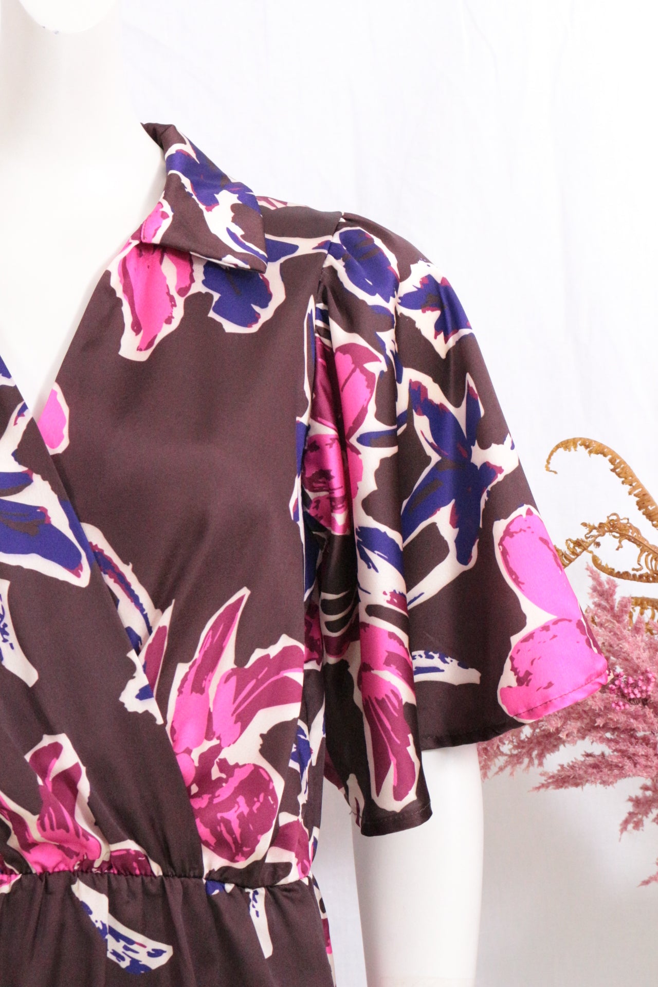 Lolaliza – Vestito longuette – Poliestere – Marrone, multicolore 8