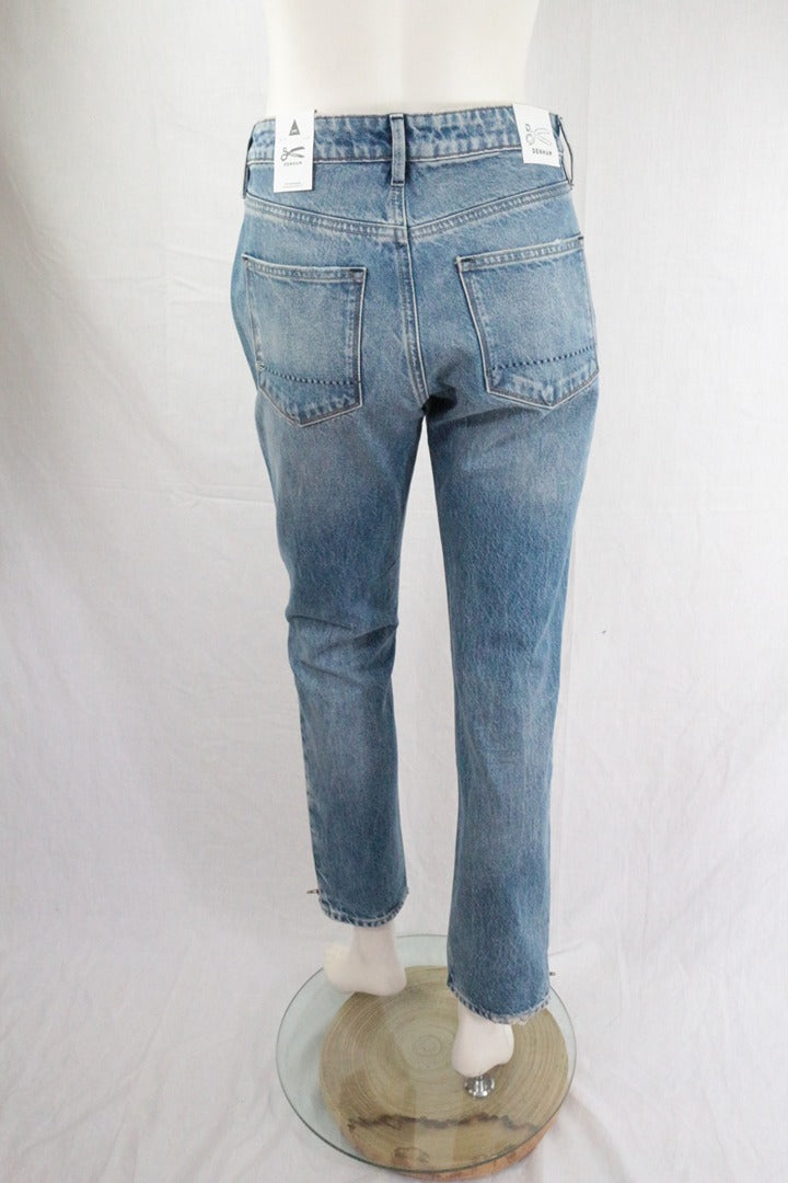 Jean Denham Heidi high rise straight fit bleu clair taille 30 Neuf avec étiquette vintage 90s 12