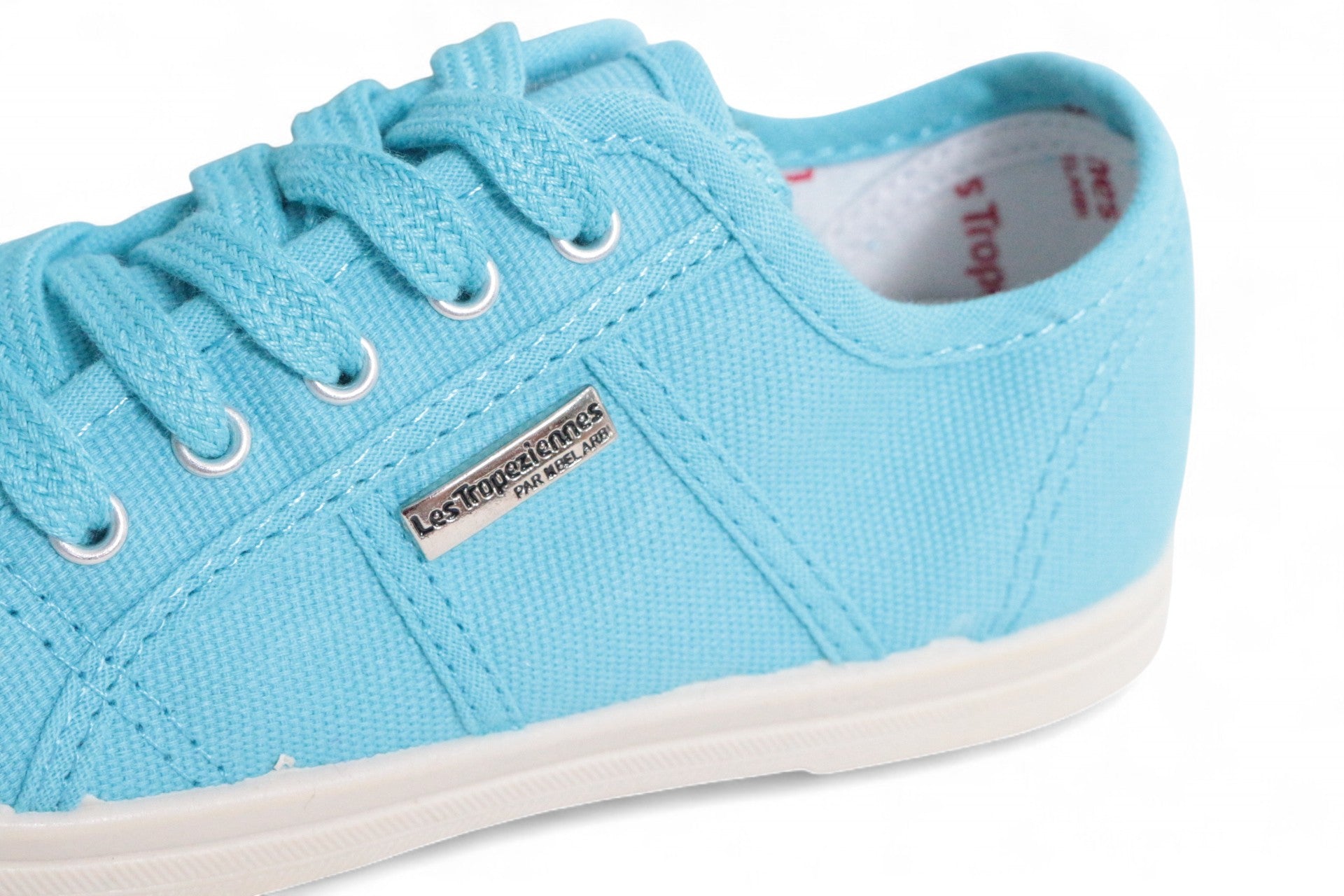 Les Tropeziennes Sneakers Coton Bleu turquoise   Neuf