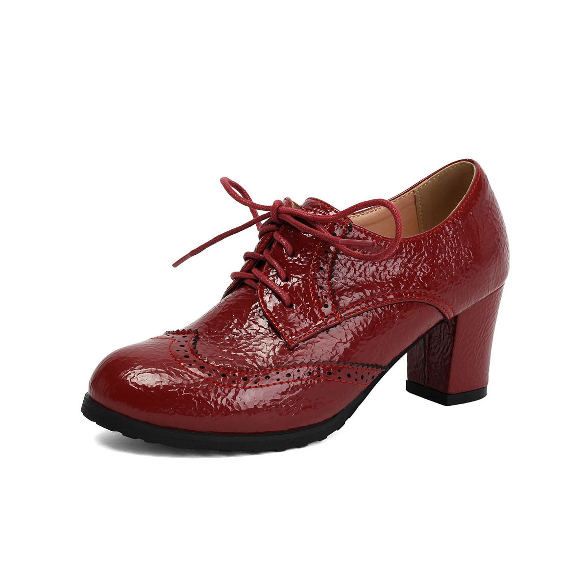 Derbies à talon épais et lacets – photo 8 – Frippin'Dealz