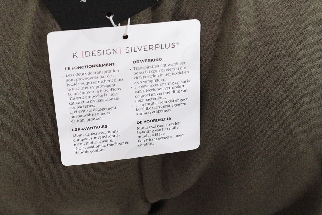 Pantalon de survêtement K Design kaki bandes pailletées L 8