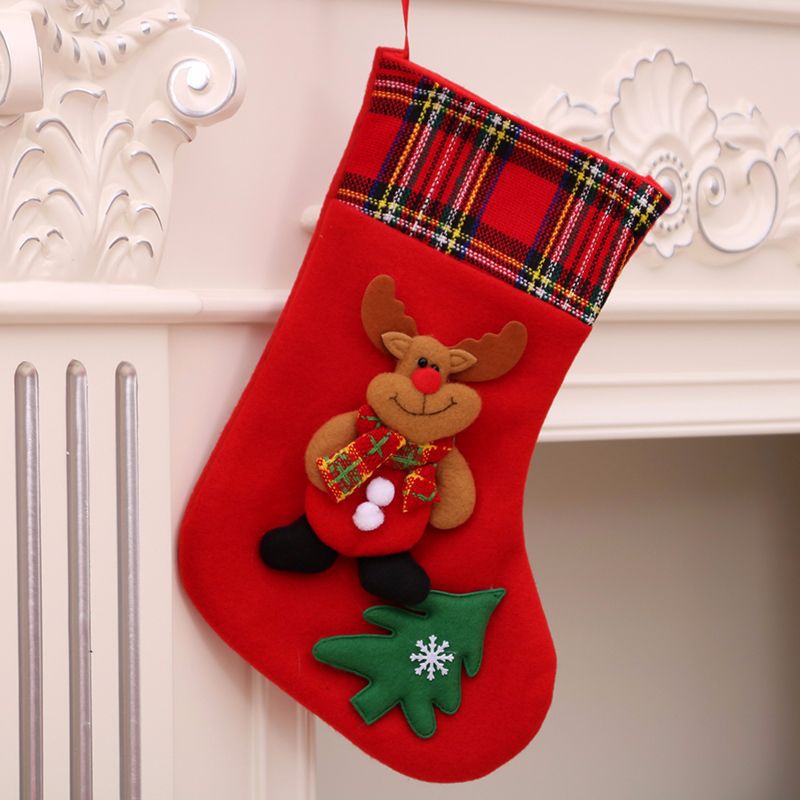 Chaussette de Noël en velours – photo 4 – Frippin'Dealz