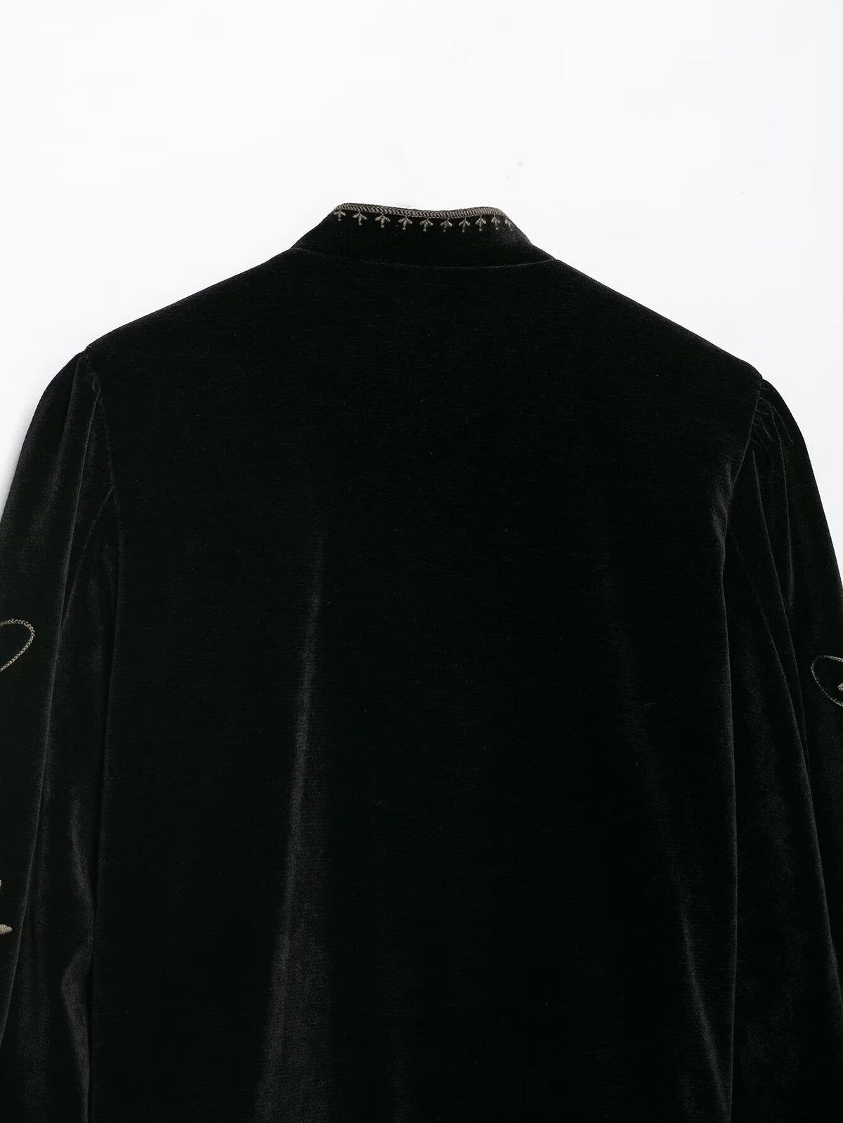 Veste courte col montant brodée femme – photo 15 – Frippin'Dealz