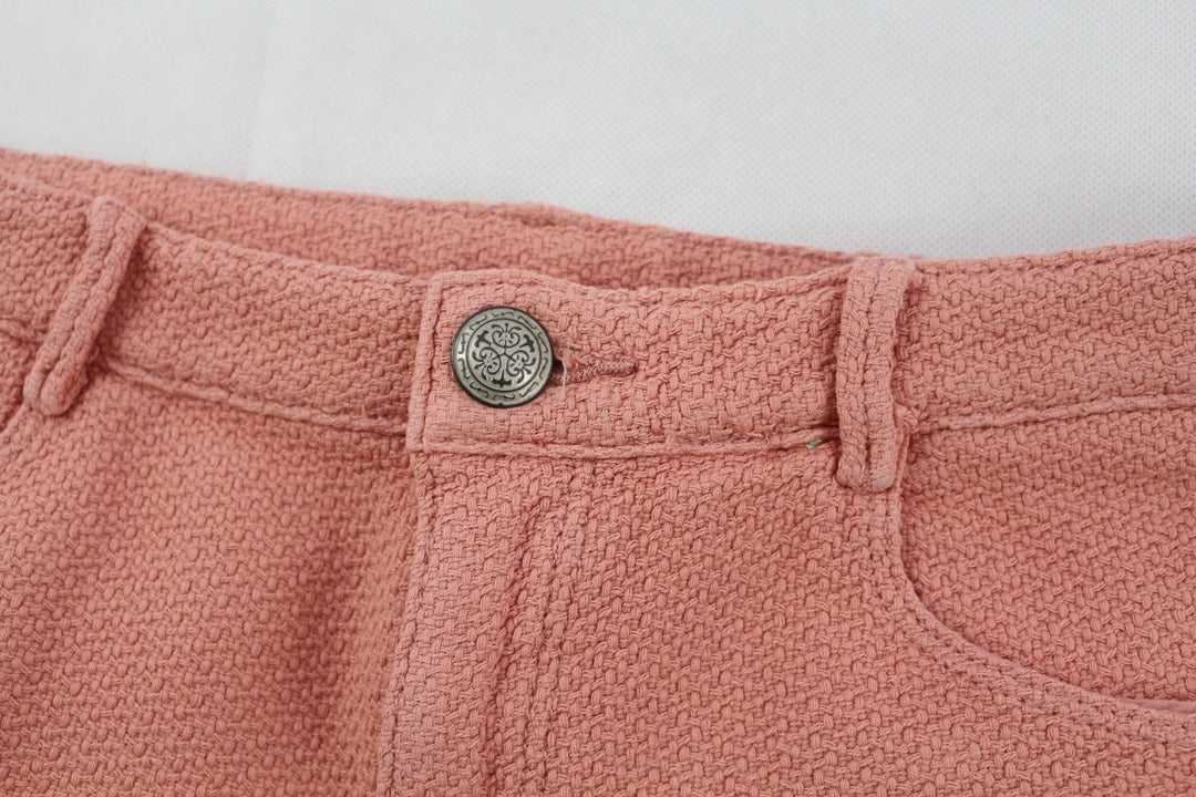 Short femme rose corail coton texturé taille 36 neuf avec étiquette 3