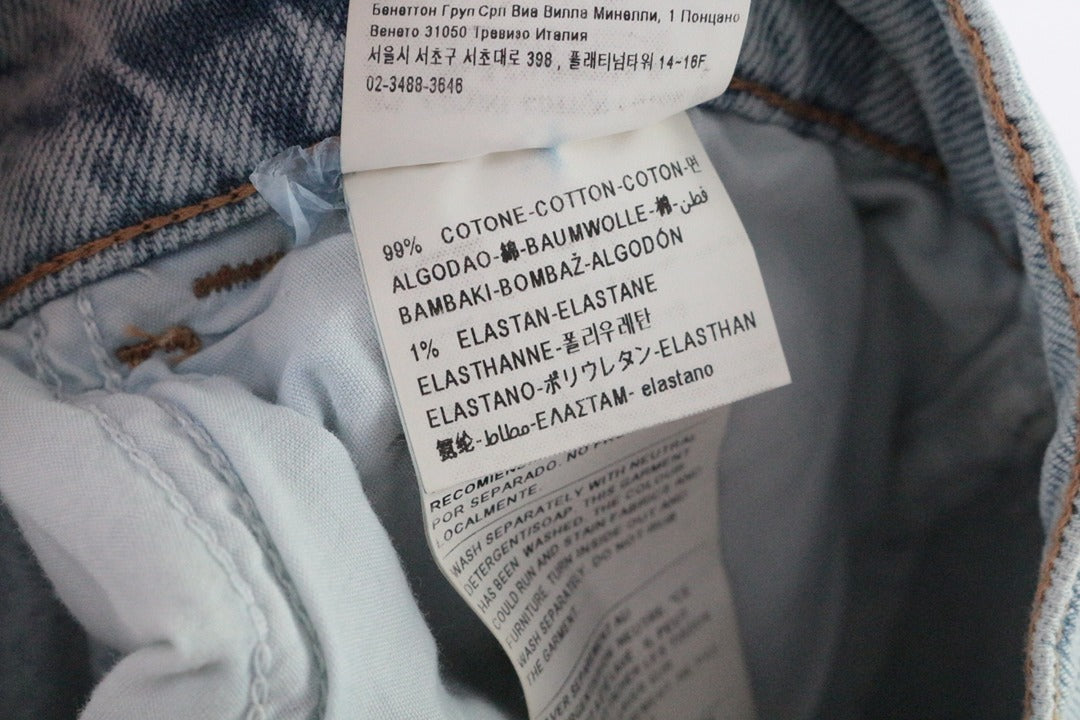 Jean Sisley droit bleu clair taille 33 - Neuf avec étiquette 90s vintage 10