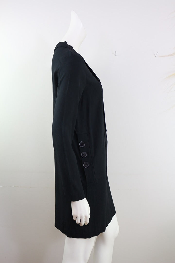 Robe noire Twinset Simona Barbieri chic vintage 90s M 4