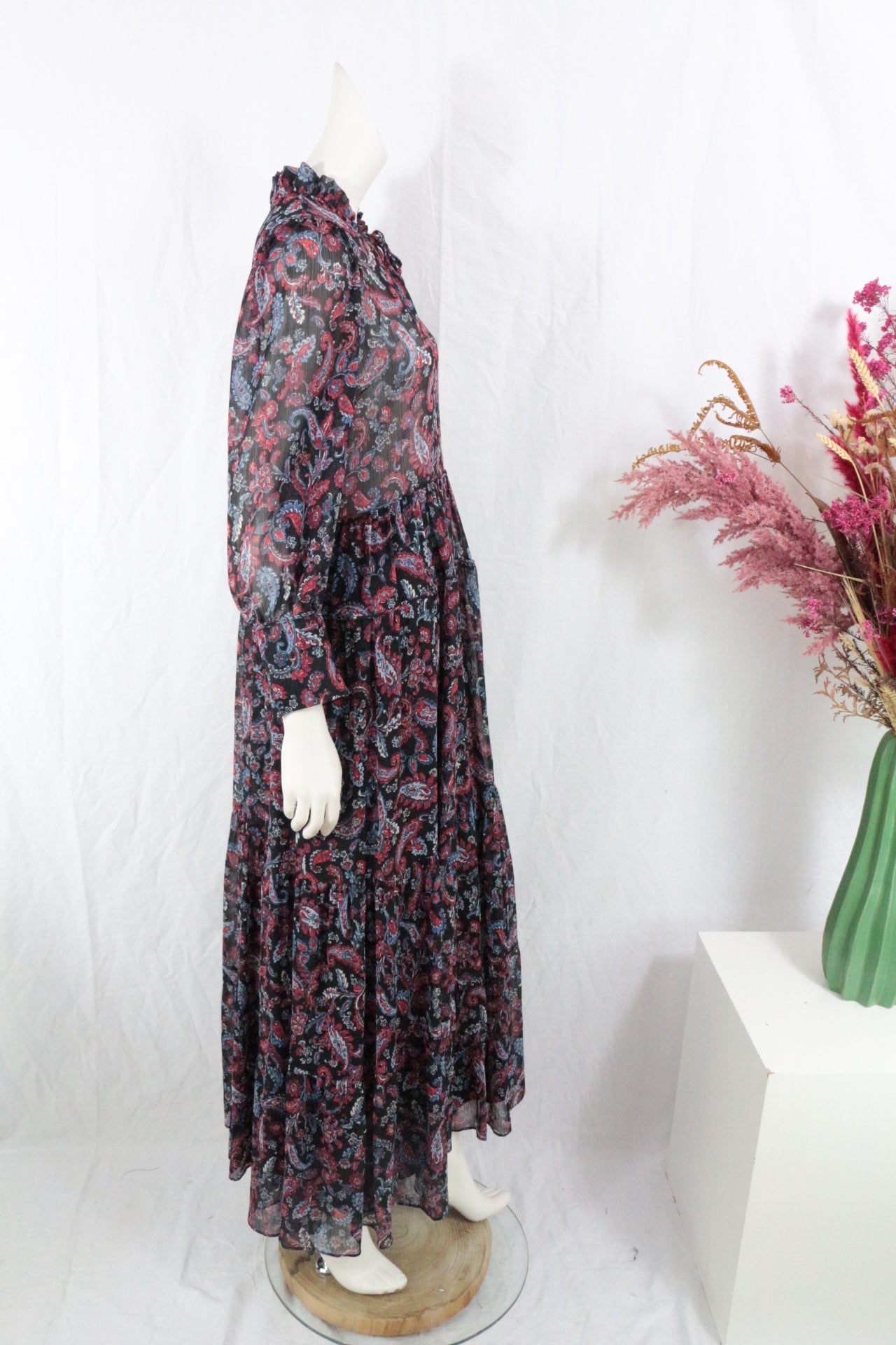 Sinéquanone Robe longue Polyester Noir, Rouge, Bleu L  Neuf 3