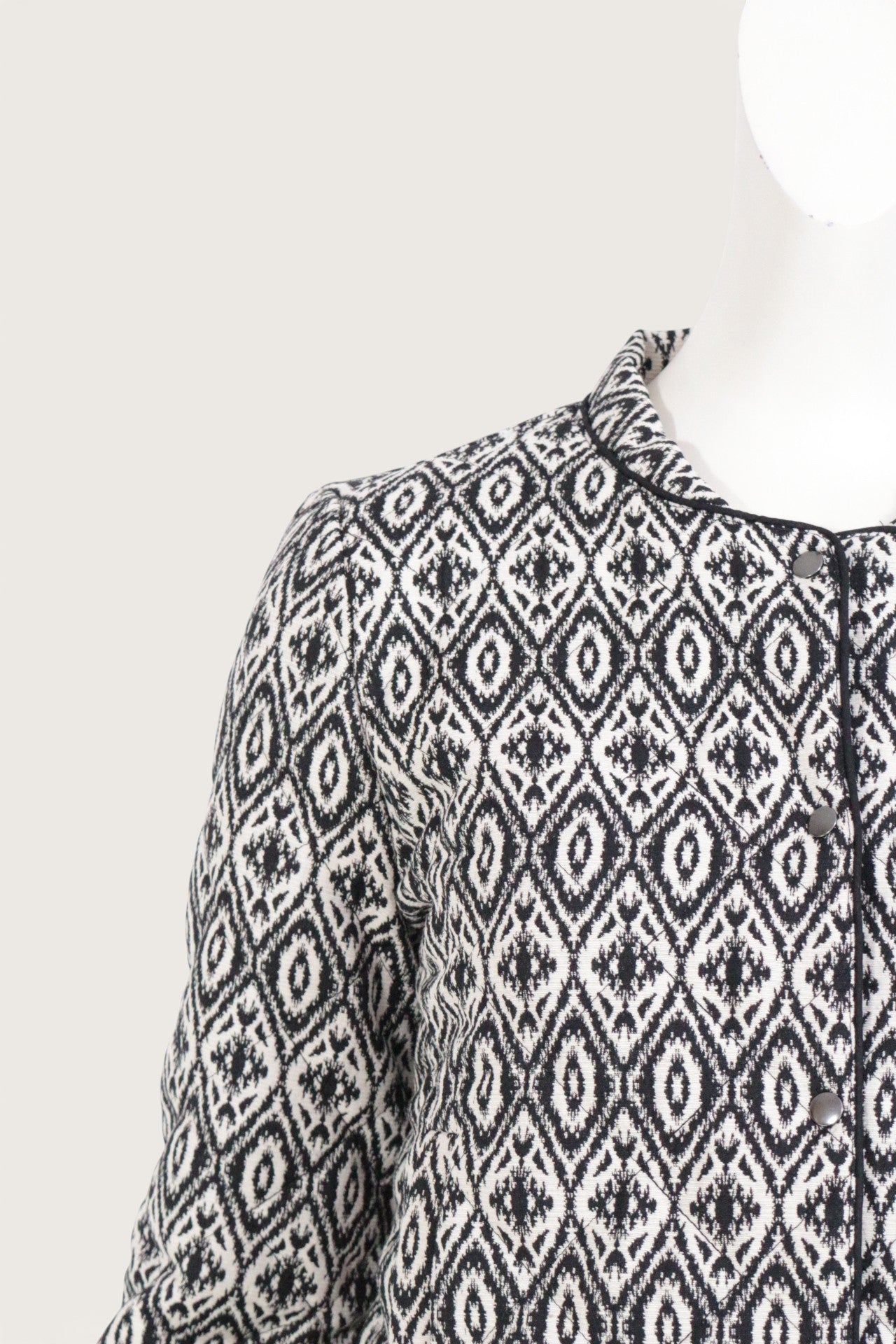 Caroll Veste Coton, Polyester, Viscose Noir, Blanc   Neuf 3