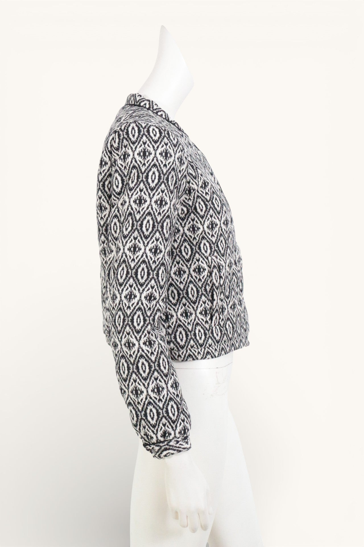 Caroll Veste Coton, Polyester, Viscose Noir, Blanc   Neuf 4