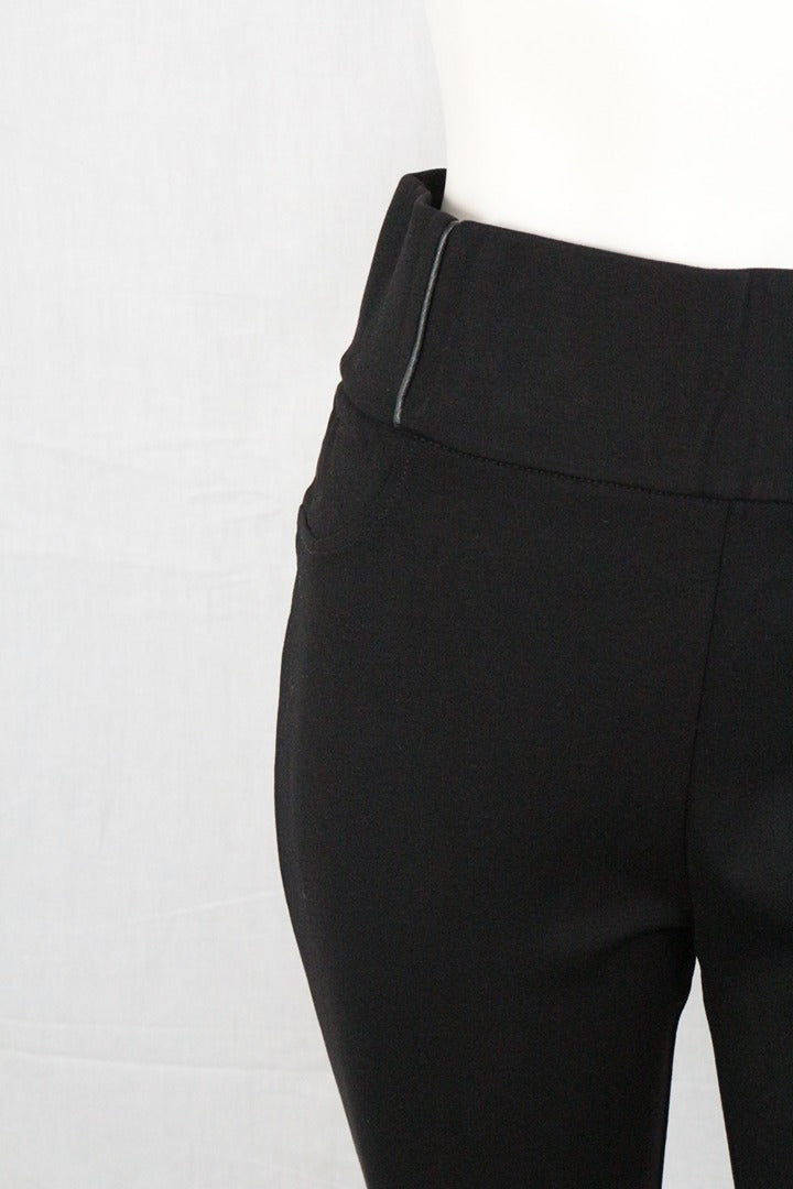 Ysabel Mora Pantalon Droit Noir Taille Xl Old Money 8
