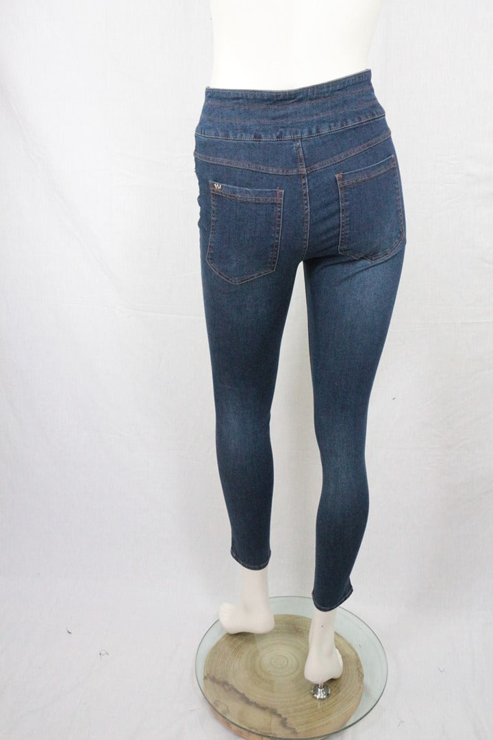 Jeggings Ysabel Mora taille haute bleu M - Neuf avec étiquette 6