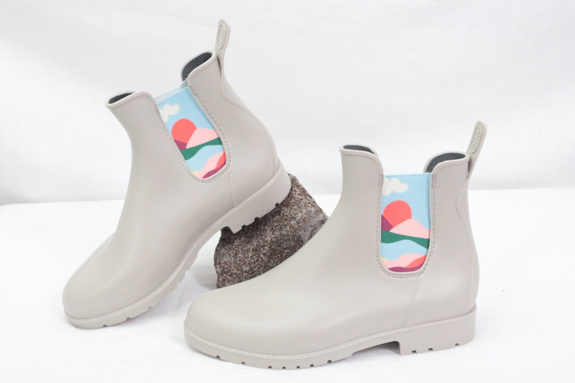 Bocage France Arno bottes Caoutchouc Beige   Neuf