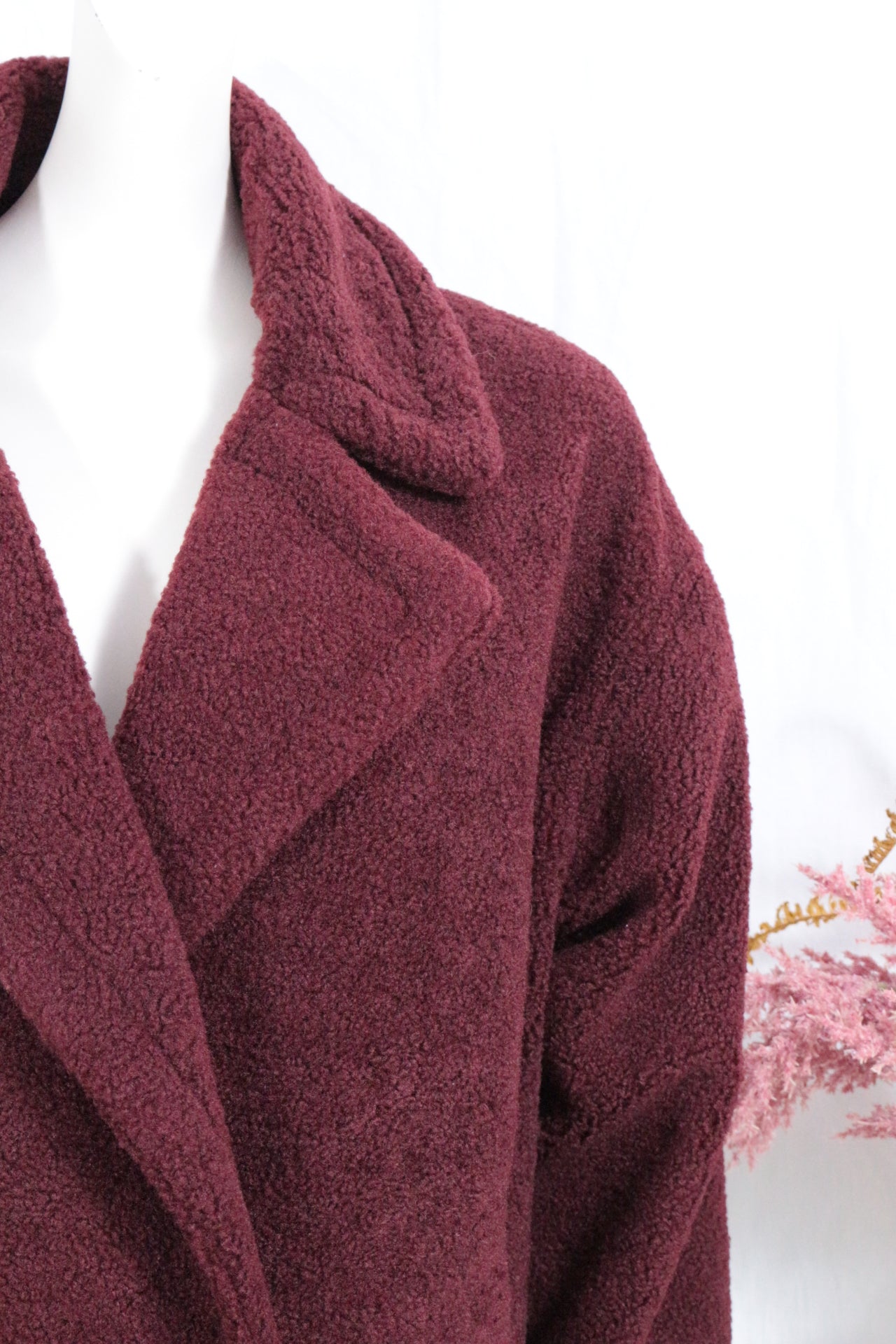 Suncoo Manteau Long Coton, Polyester Bordeaux L  Neuf 10
