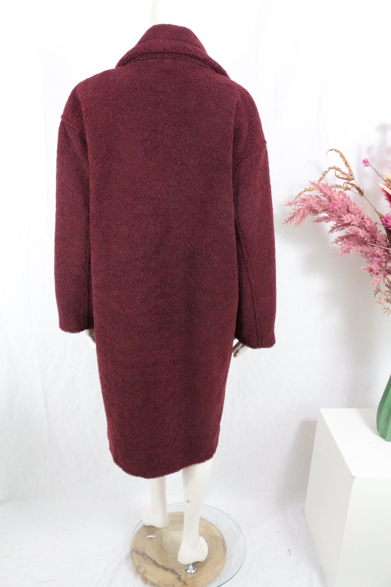 Suncoo Manteau Long Coton, Polyester Bordeaux L  Neuf 8