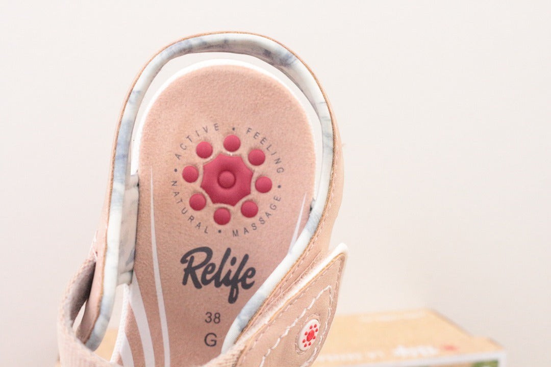Sandales Relife confort rose 38 neuves avec boîte 8