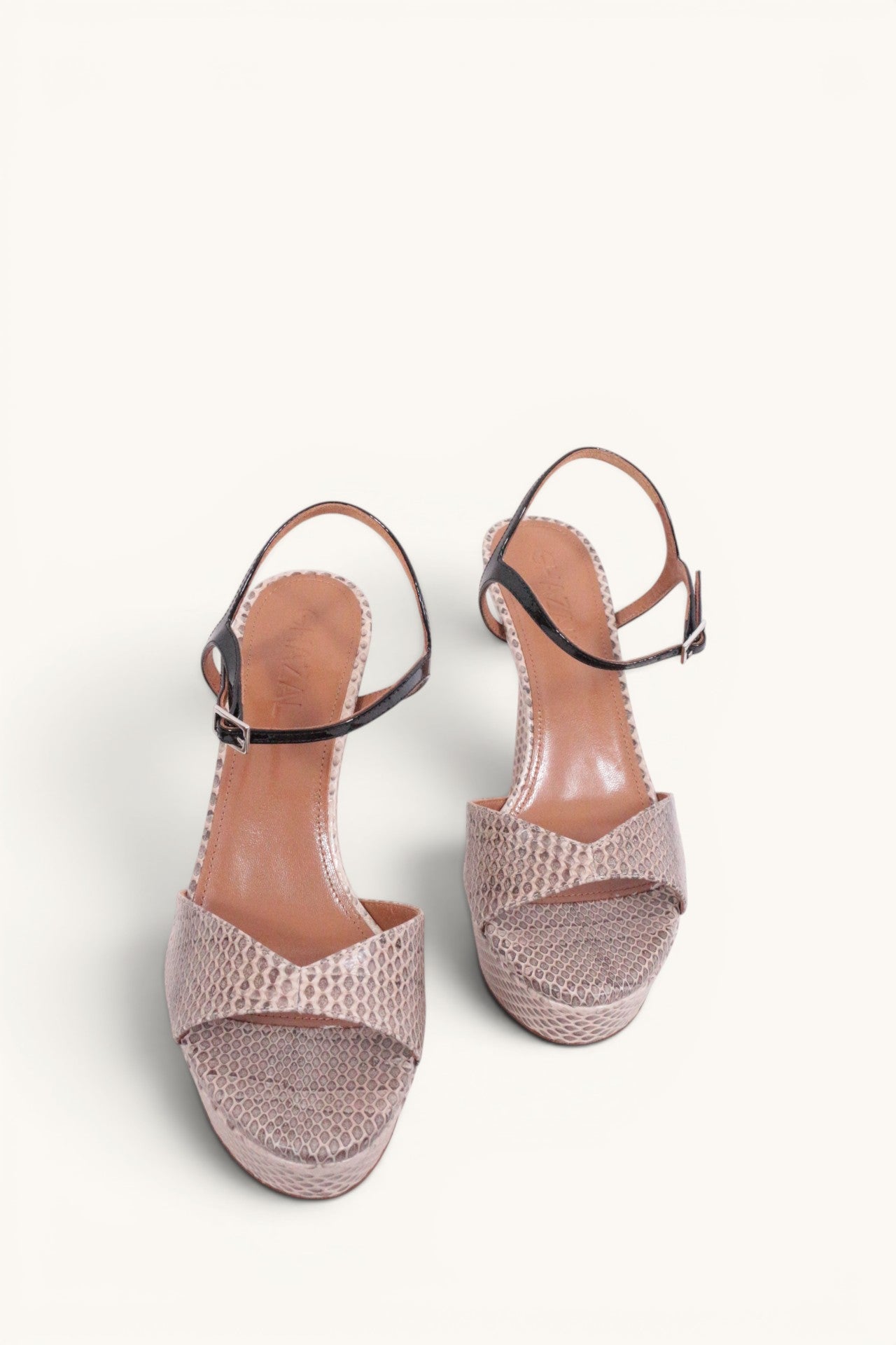 Sandales Ghazal Paris Bella cuir python NEUVES avec boîte et dustbag 5